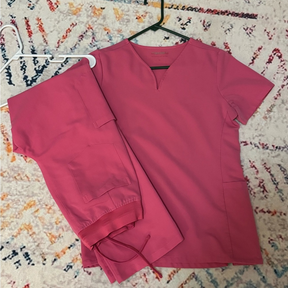 Pink Women's Scrub Set